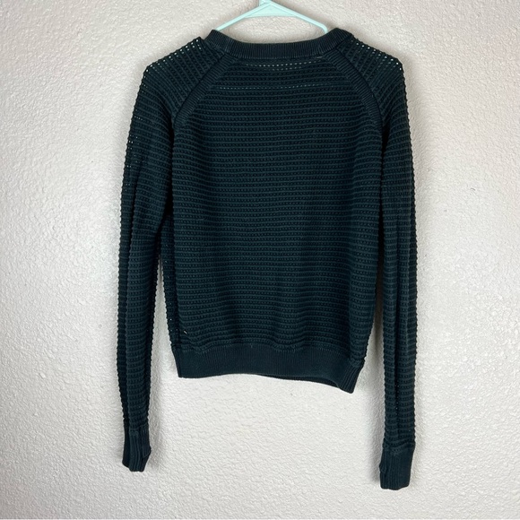 Lululemon Black Devi Crew Pointelle Sweater 2-4 - Picture 13 of 15